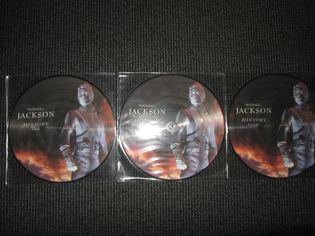 3LP Picture Disc Michael Jackson HIStory Past Present Future, Picture disc, Zo goed als nieuw, 12 inch, Ophalen of Verzenden