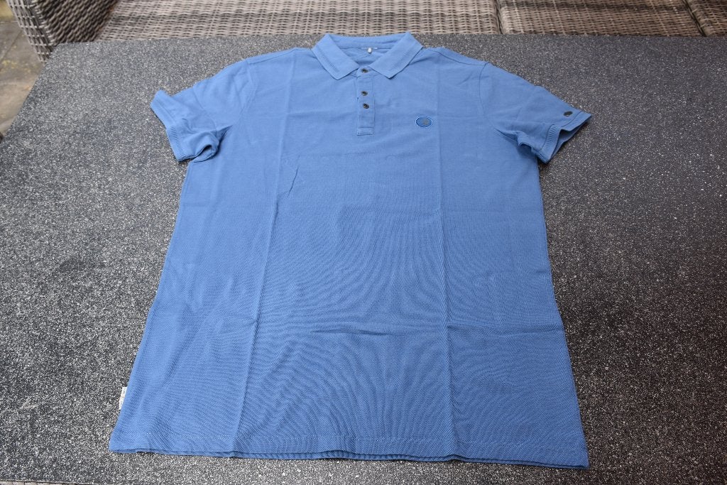 Polo Cast Iron maat L, Kleding | Heren, Polo's, Maat 52/54 (L), Blauw, Ophalen of Verzenden, Zo goed als nieuw