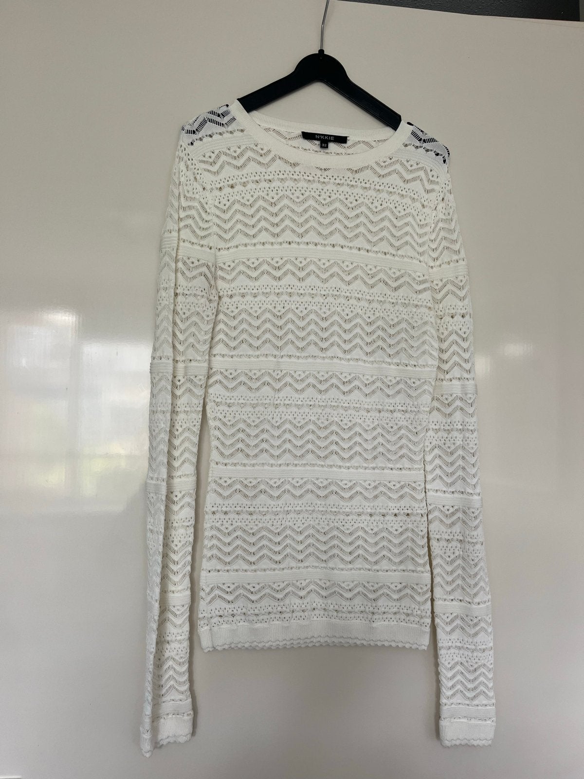 Nikkie gehaakte trui maat 32, Kleding | Dames, Ophalen of Verzenden, Zo goed als nieuw, Maat 34 (XS) of kleiner, Wit