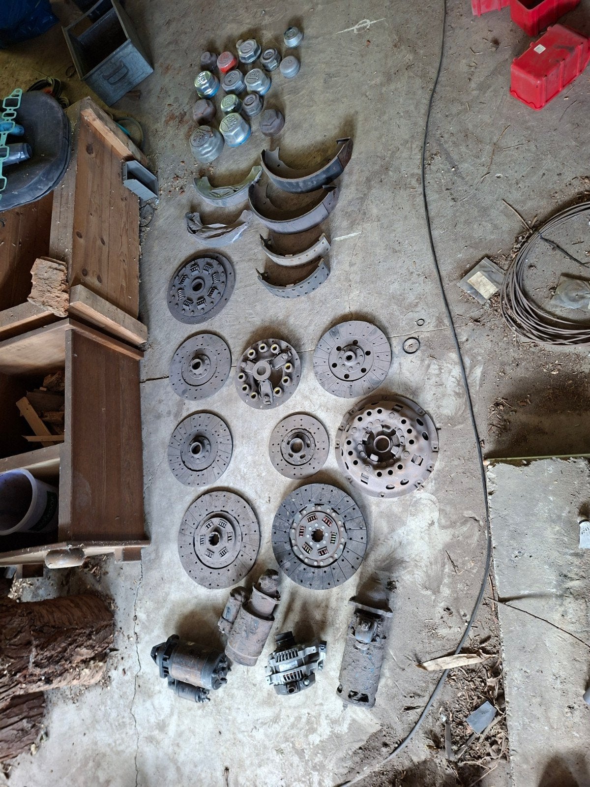 Koppelingsplaten en remschoenen, Ophalen, Gebruikt