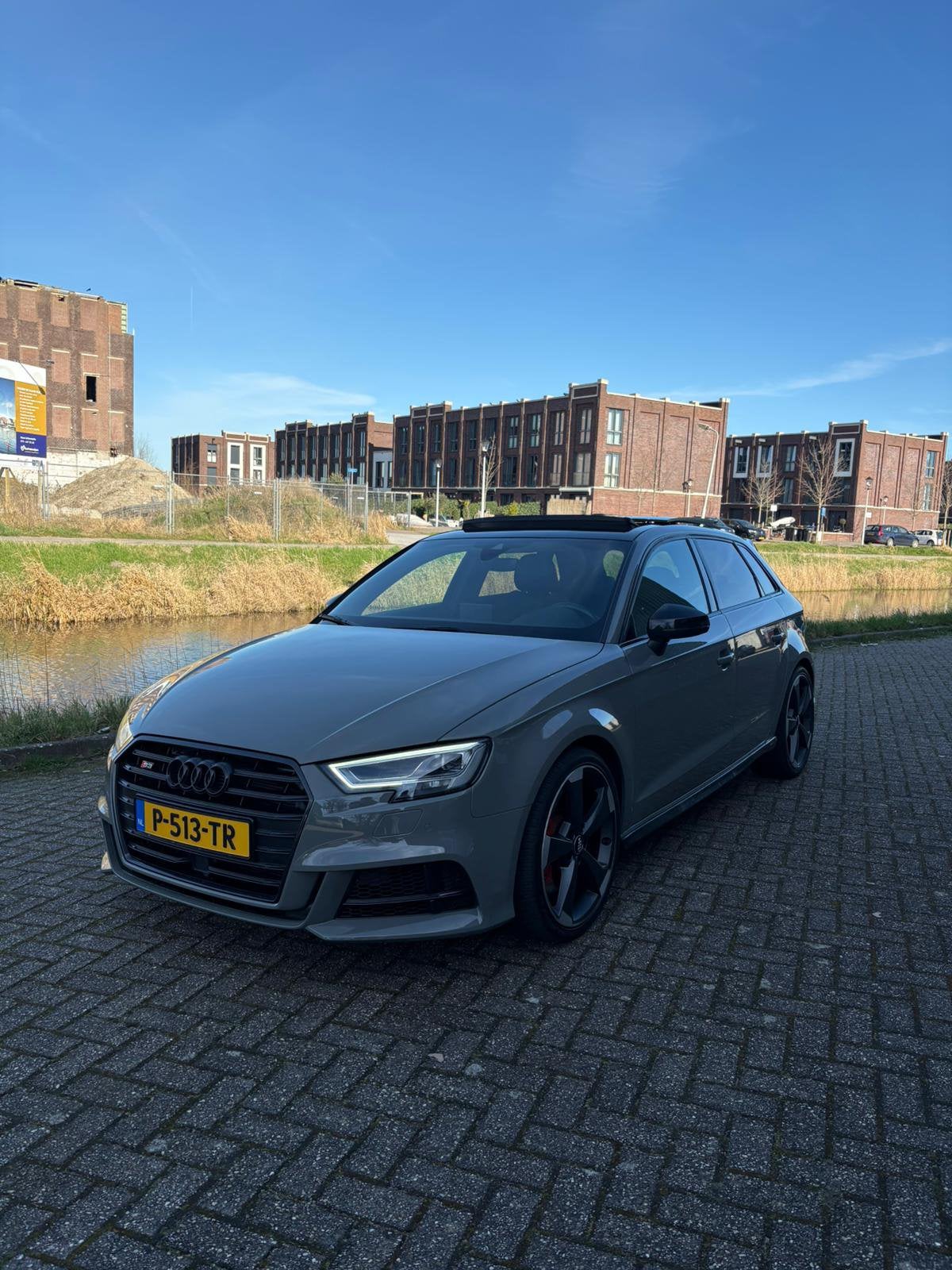 Audi A3 S3 Tfsi 300pk Quattro S Tronic 2019 Grijs, Auto's, Automaat, 4 cilinders, 1984 cc, 1465 kg