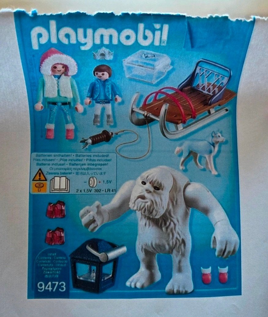 Playmobil Yeti met slee - 9473, Complete set, Overige typen, Ophalen of Verzenden, Zo goed als nieuw