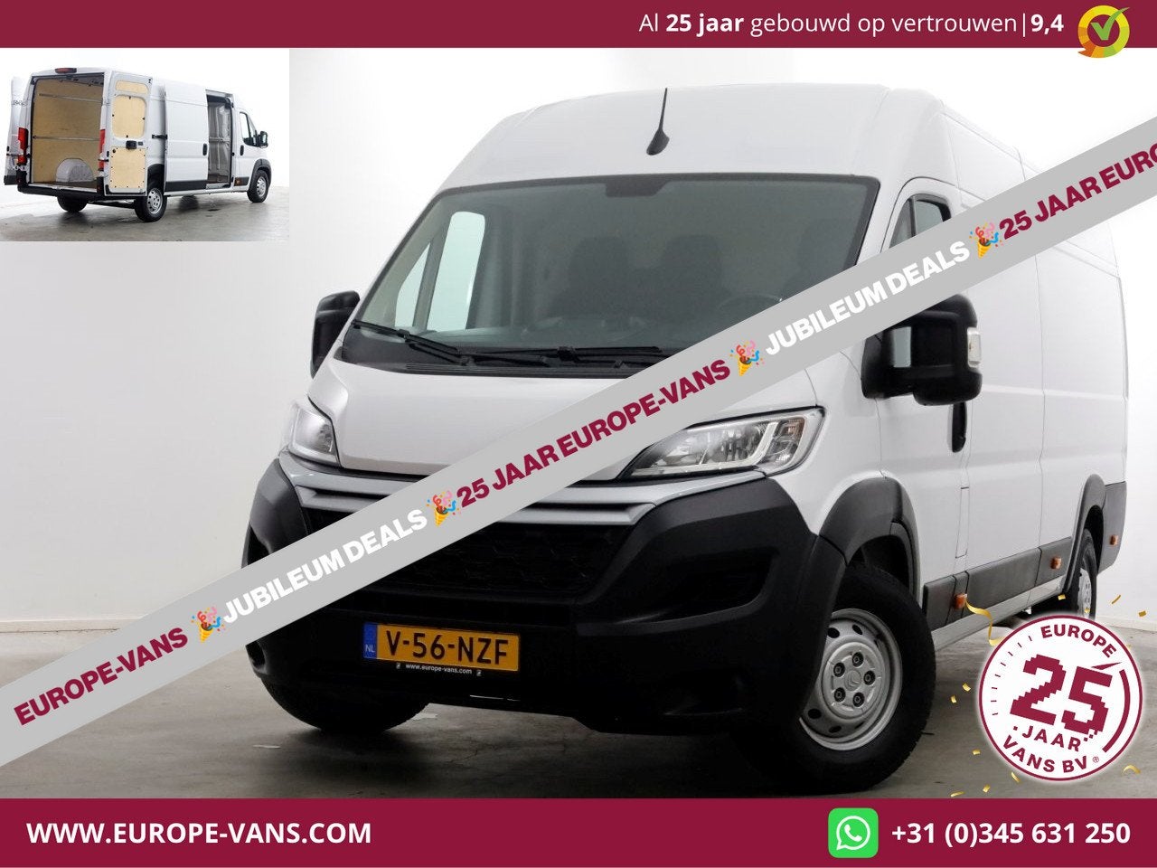 Citroën Jumper 2.2 BlueHDi 165pk L4H2 Airco/Navi/Camera 06-, Voorwielaandrijving, Gebruikt, Euro 6, Citroën