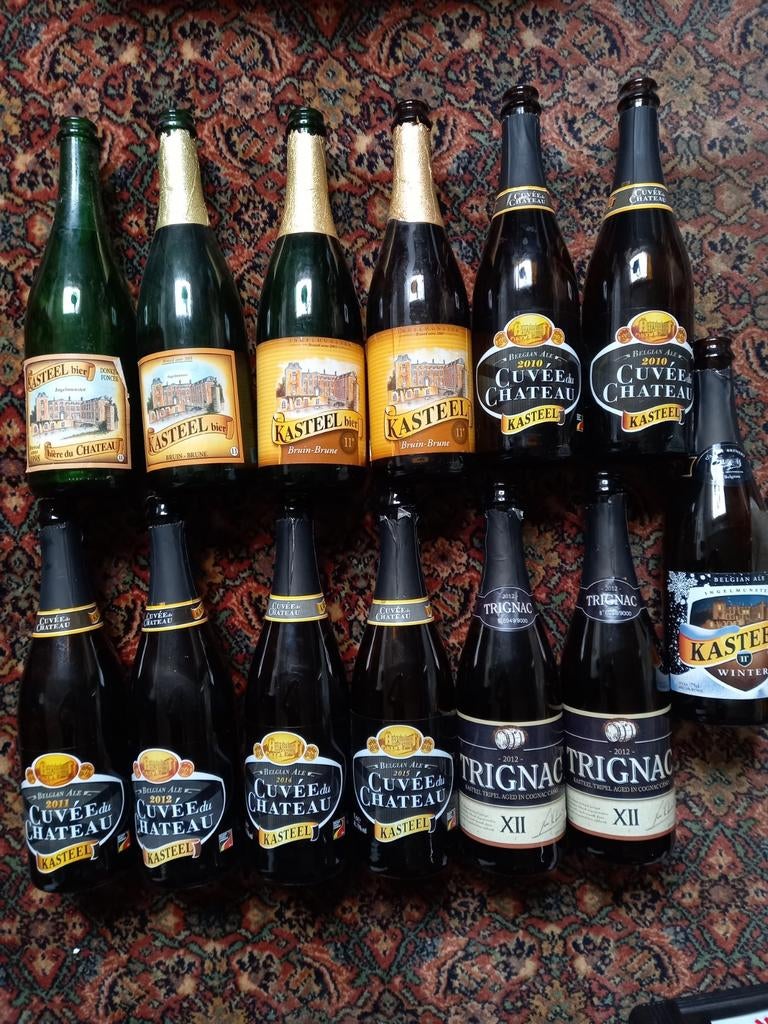 Oude Kasteelbier bierflessen vanaf 1998 (leeg), Verzamelen, Ophalen, Gebruikt, Flesje(s), Overige merken