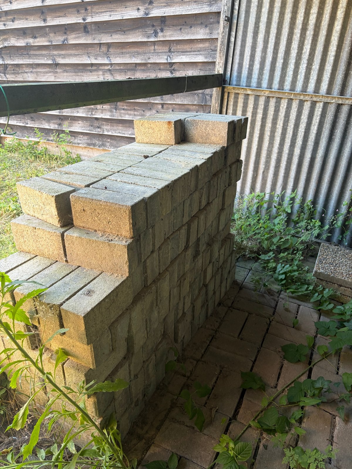Betonnen stenen, Tuin en Terras, Tegels en Klinkers, Ophalen, Gebruikt, Beton, Klinkers