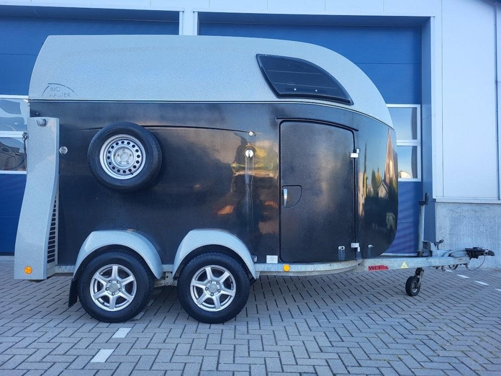 Luxe Bockmann Big Master paardentrailer Aluminium bodem ***, Gebruikt, Polyester, 2-paards trailer