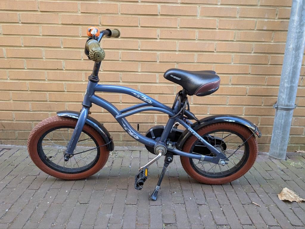 2Cycle Cruiser Kinderfiets - 14 inch - Blauw - Jongensfiets, Fietsen en Brommers, Ophalen, Gebruikt, Minder dan 16 inch