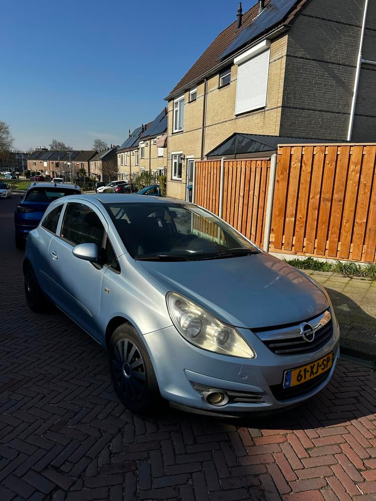 Opel Corsa 1.2 16V 3D WR 2007 Blauw, Auto's, Voorwielaandrijving, 40 €/maand, Zwart, 4 cilinders