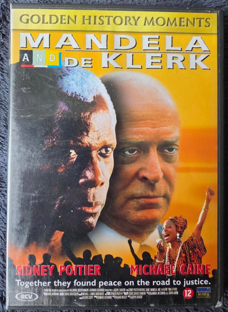 Mandela and the Klerk ( Sidney Poitier Michael Caine), Alle leeftijden, Ophalen of Verzenden, 1980 tot heden, Zo goed als nieuw