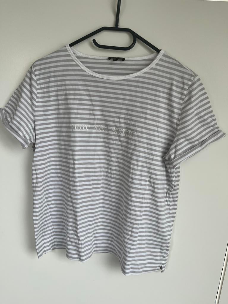 Shirt Massimo Dutti, Ophalen of Verzenden, Zo goed als nieuw, Grijs, Korte mouw