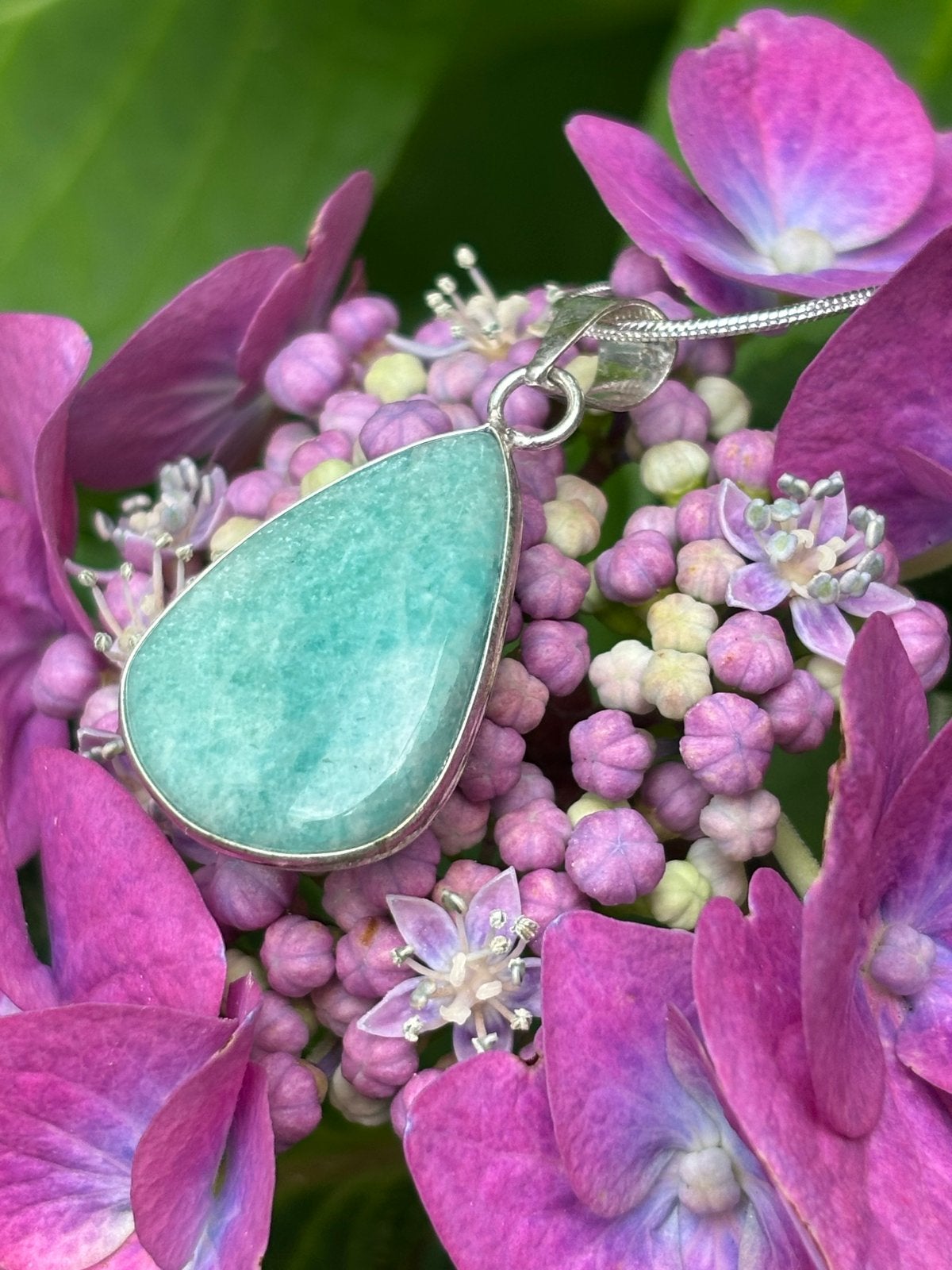Amazoniet Edelsteen Ketting - Handgemaakte Sieraden, Sieraden, Tassen en Uiterlijk, Kettingen, Vanbeeksaar4@gmail.com, Nieuw, Ophalen of Verzenden