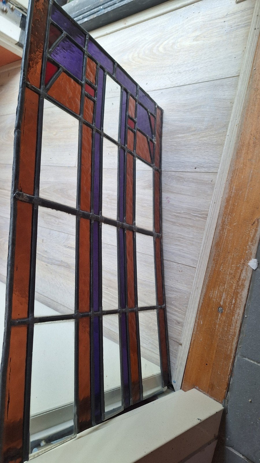 Orcineel glas en lood  uit kerk, Ophalen of Verzenden, Minder dan 80 cm, Minder dan 80 cm