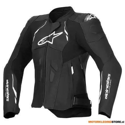 Alpinestars Stella Dusk Leren Motorjas, Zwart-Wit, Ophalen of Verzenden, Nieuw met kaartje