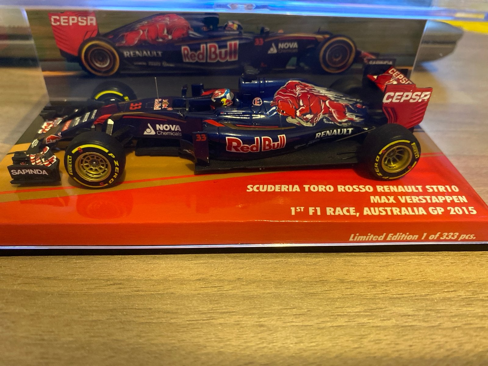 Max Verstappen Toro Rosso STR10 1e F1 race Australië 2015, Overige merken, Auto, Verzenden, 1:32 tot 1:50