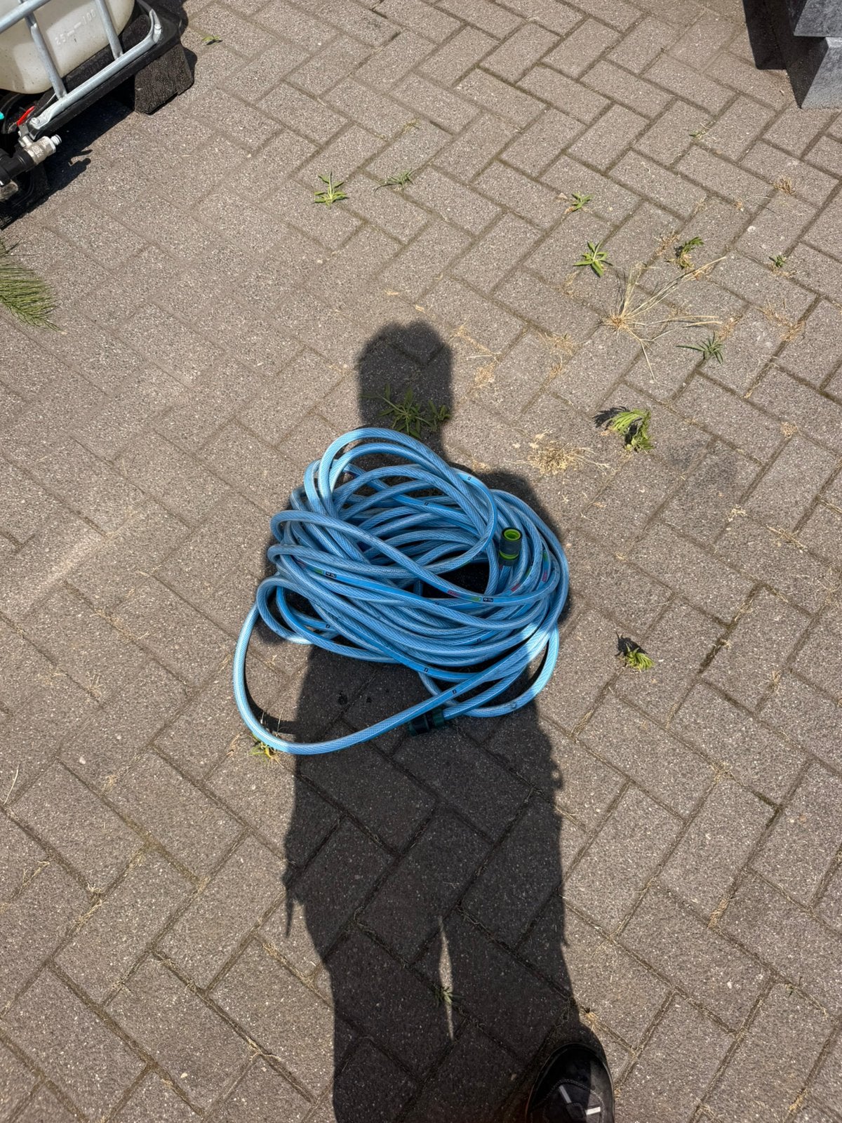 Tuinslang 20 meter met Gardena koppelingen, Ophalen of Verzenden, Zo goed als nieuw, Tuinslang