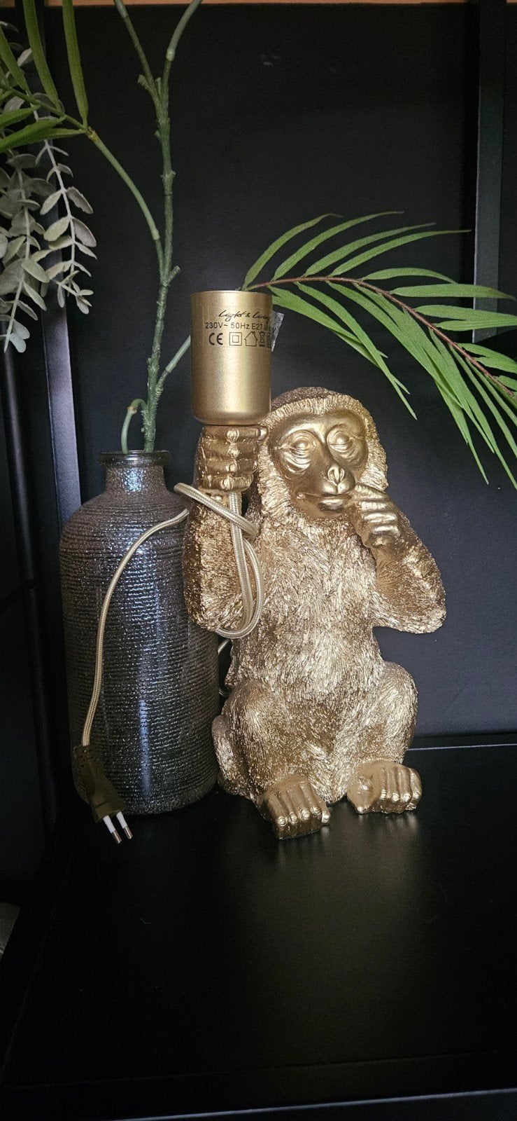 Light en Living lamp aap goud E27, Goud, Ophalen