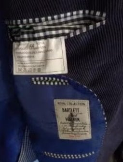 als nieuw BARTLETT Colbert blazer Blauw Ribcorduroy 56 XL, Kleding | Heren, Verzenden, Zo goed als nieuw, Maat 56/58 (XL), Blauw