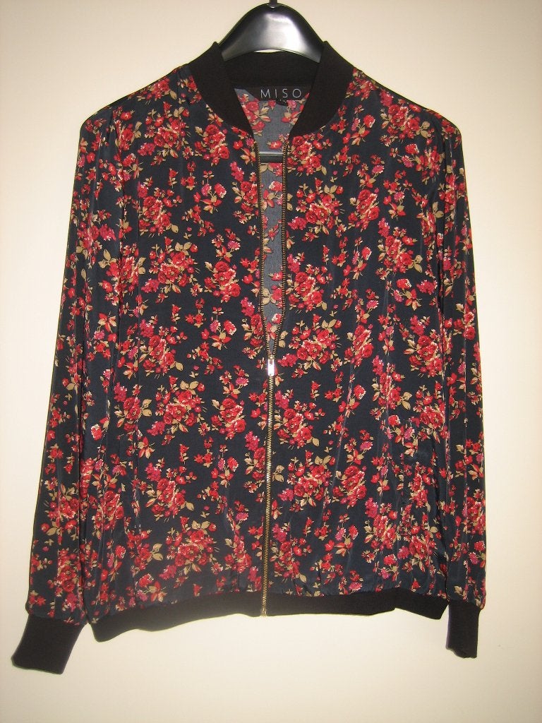 Mooie gebloemde blouson /blouse-jasje MISO 42-44-46 Snazzeys, Overige kleuren, Maat 42/44 (L), Nieuw, Jasje