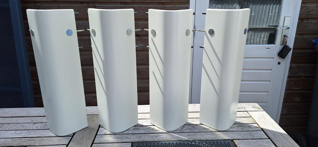 Auping bedpoten 48 cm hoog, Ophalen, Gebruikt, Wit, Tweepersoons