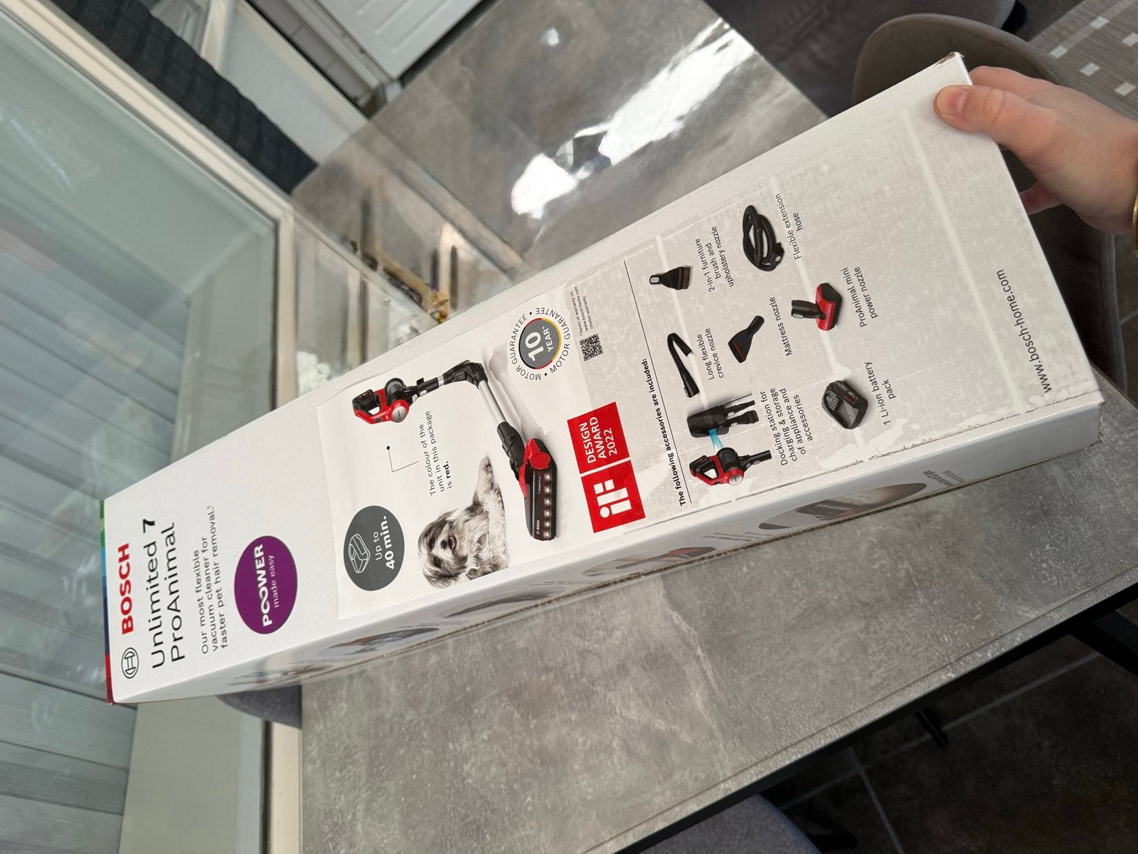 Bosch Unlimited 7 ProAnimal Steelstofzuiger - Nieuw, Bosch, Ophalen of Verzenden, Reservoir, Steelstofzuiger