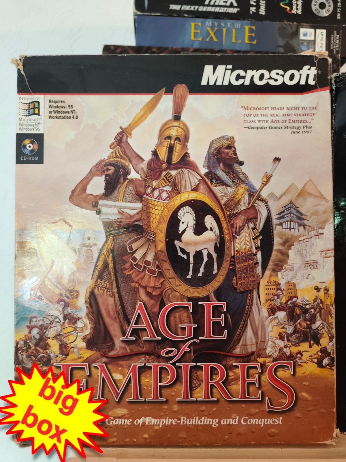 Age of Empires Big Box PC Windows 95/98 - Klassieke RTS, Online, Gebruikt, Ophalen of Verzenden, 3 spelers of meer