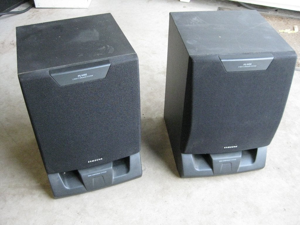 setje samsung speakers PS445E, Overige merken, Subwoofer, Refurbished, Ophalen of Verzenden