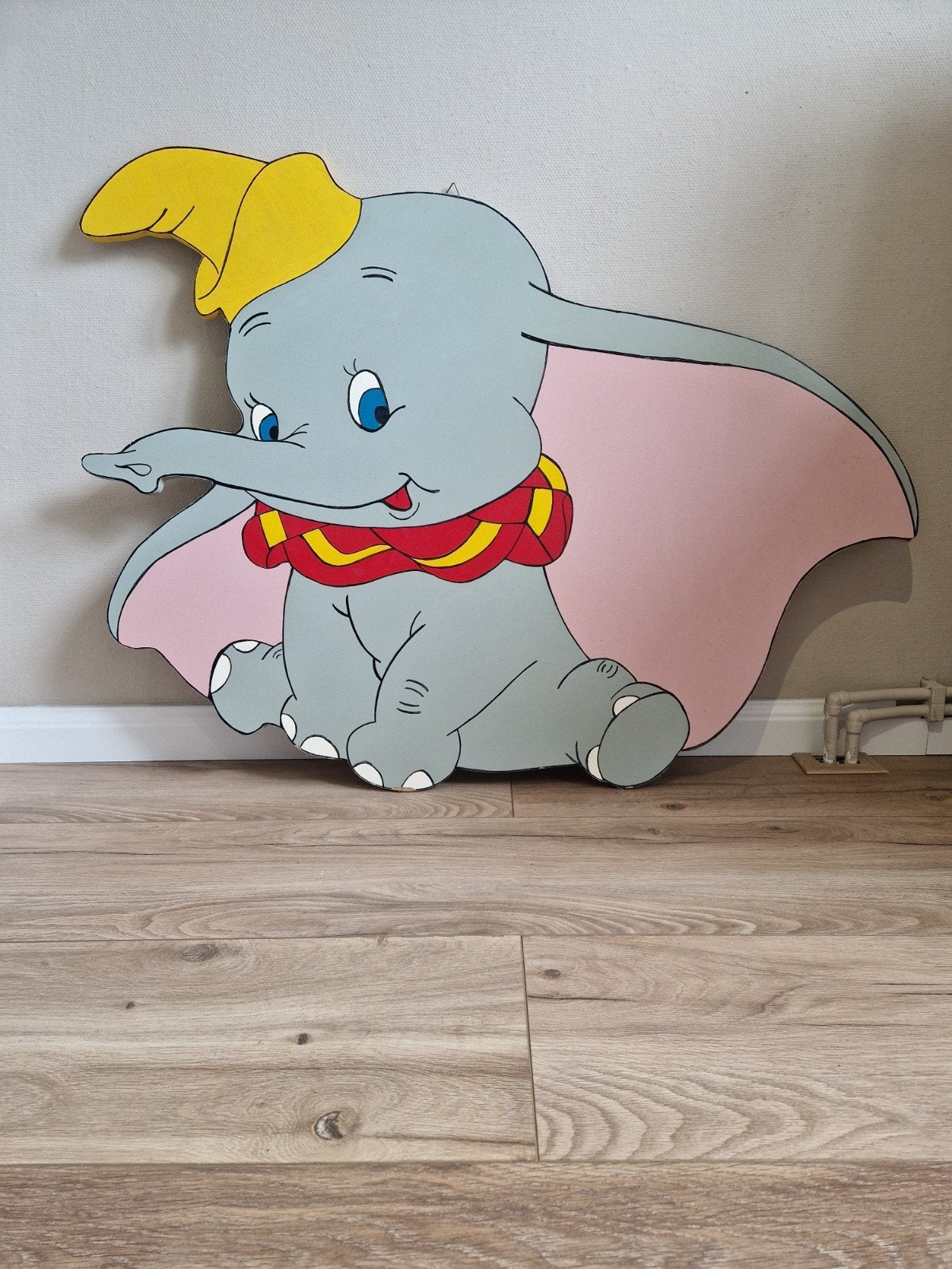 Geboortebord - Dombo de olifant + grote geboorteknuffel, Ophalen, Zo goed als nieuw, Overige typen