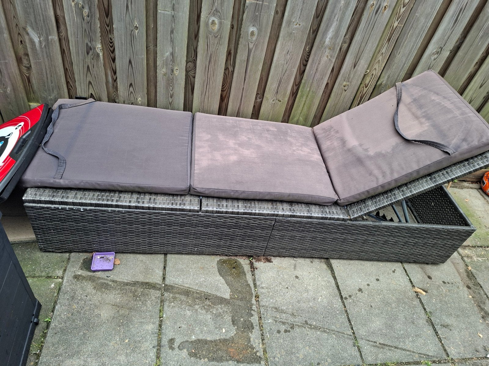 Lig bankje, Ophalen, Gebruikt
