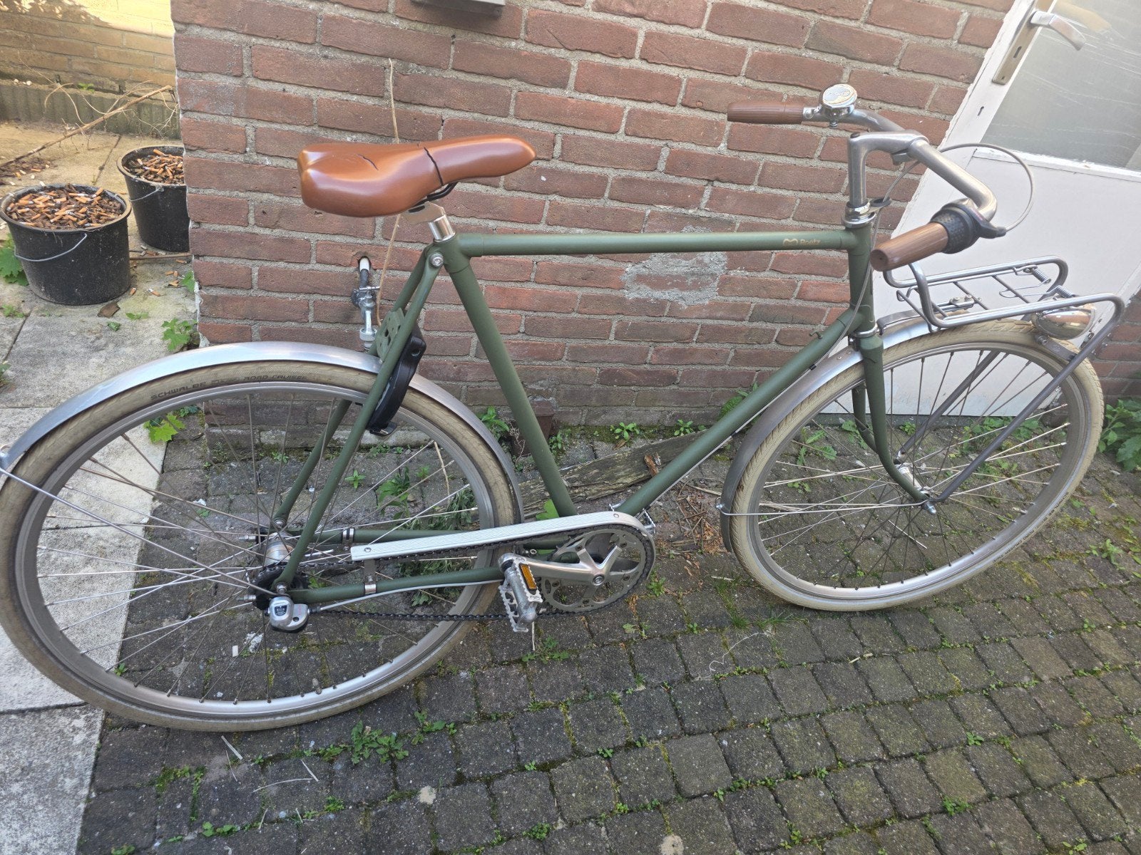 Roetz fiets met voordrager en terugtraprem, Terugtraprem, Gebruikt, 53 tot 57 cm, Ophalen