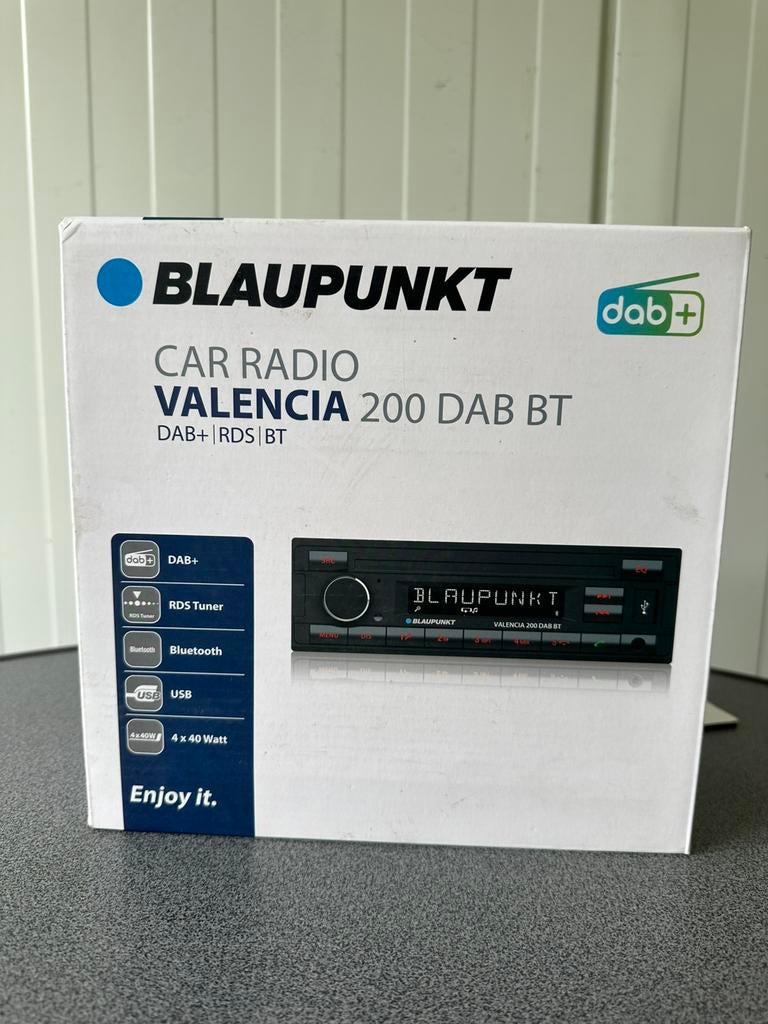 BLAUPUNKT Valencia 200 DAB BT DAB+ Blauwtooth RDS Tuner hand, Auto diversen, Autoradio's, Ophalen of Verzenden