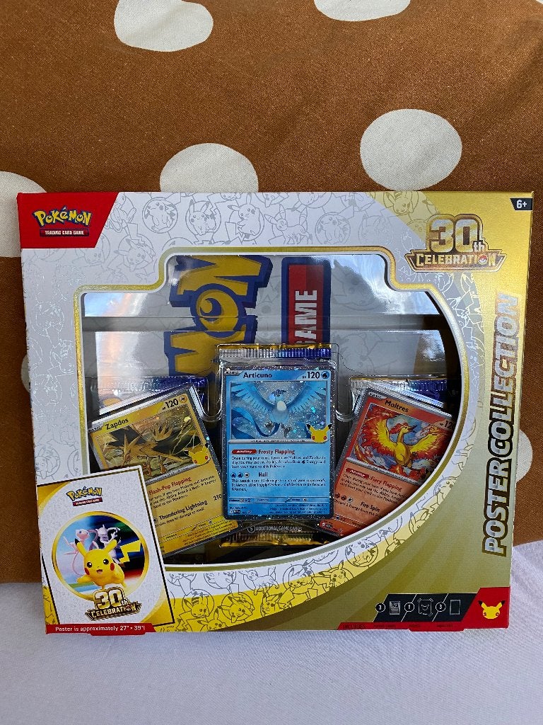 Pokémon 30th Anniversary Celebration Poster *SEALED*, Hobby en Vrije tijd, Ophalen of Verzenden, Nieuw, Boosterbox, Foil
