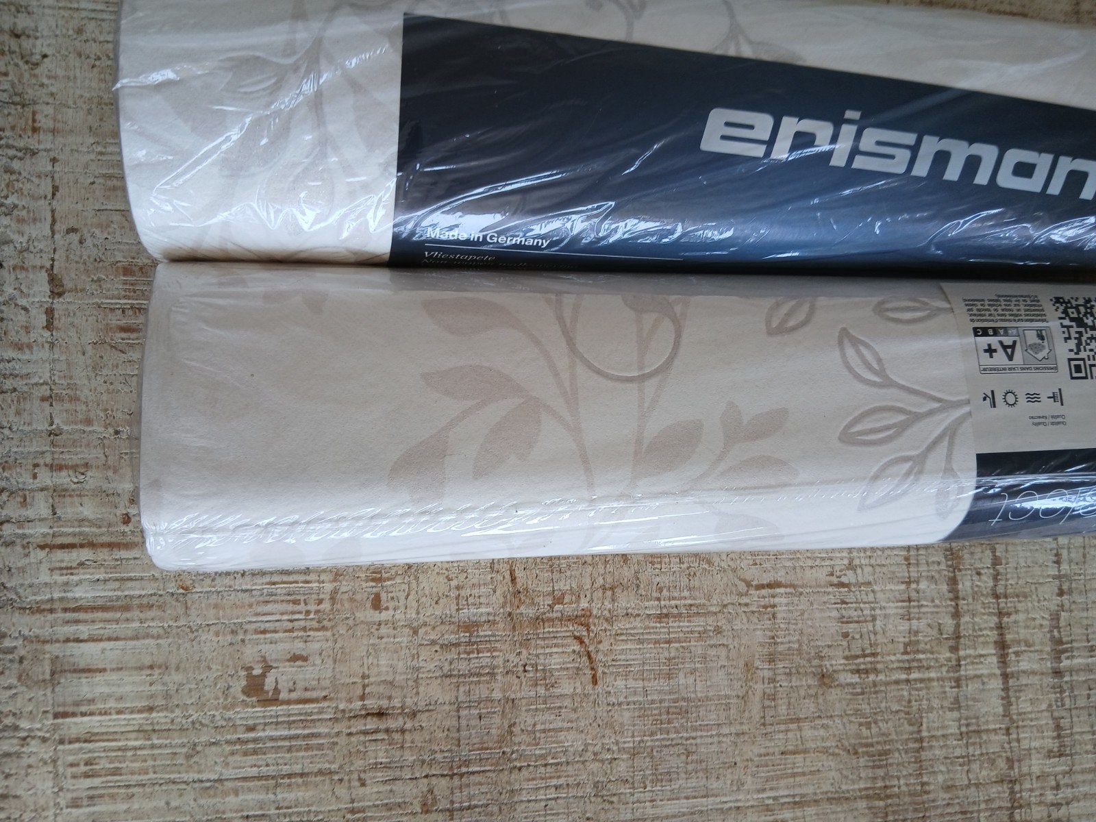 Erismann Vliesbehang - Bladeren- en Bloemenpatroon, Bloemen, Beige, Vliesbehang, Ophalen