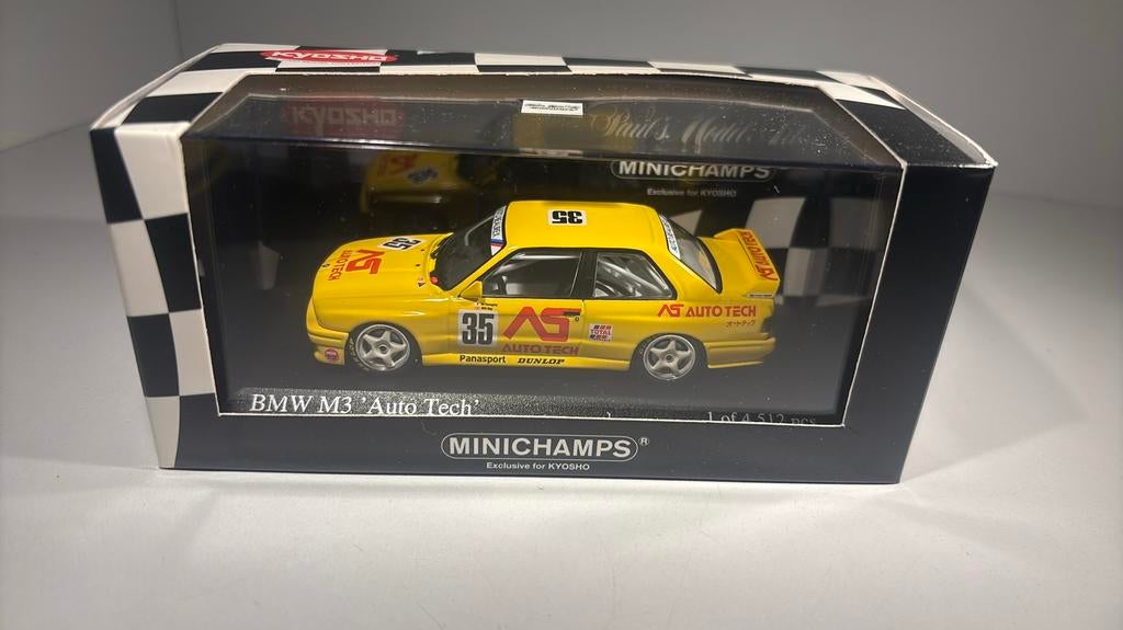 Bmw m3 auto tech jtcc 1988 minichamps / Kyosho 1.43, Hobby en Vrije tijd, Modelauto's | 1:43, Auto, Ophalen of Verzenden, MiniChamps