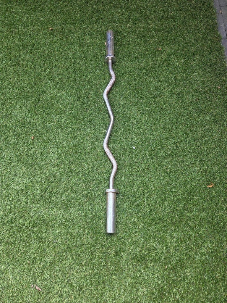 Olympische halterstang & EZ-Curl bar, Sport en Fitness, Ophalen, Gebruikt, Halterstangen