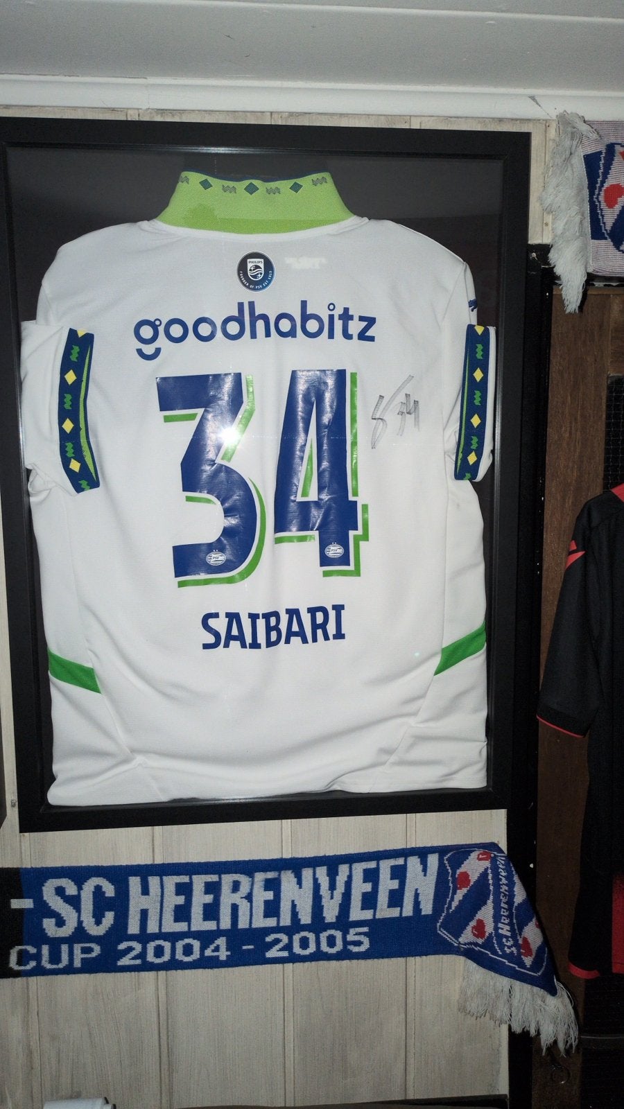 Officieel PSV Saibari gesigneerd shirt met aankoopbon, Ophalen of Verzenden, Zo goed als nieuw, Shirt