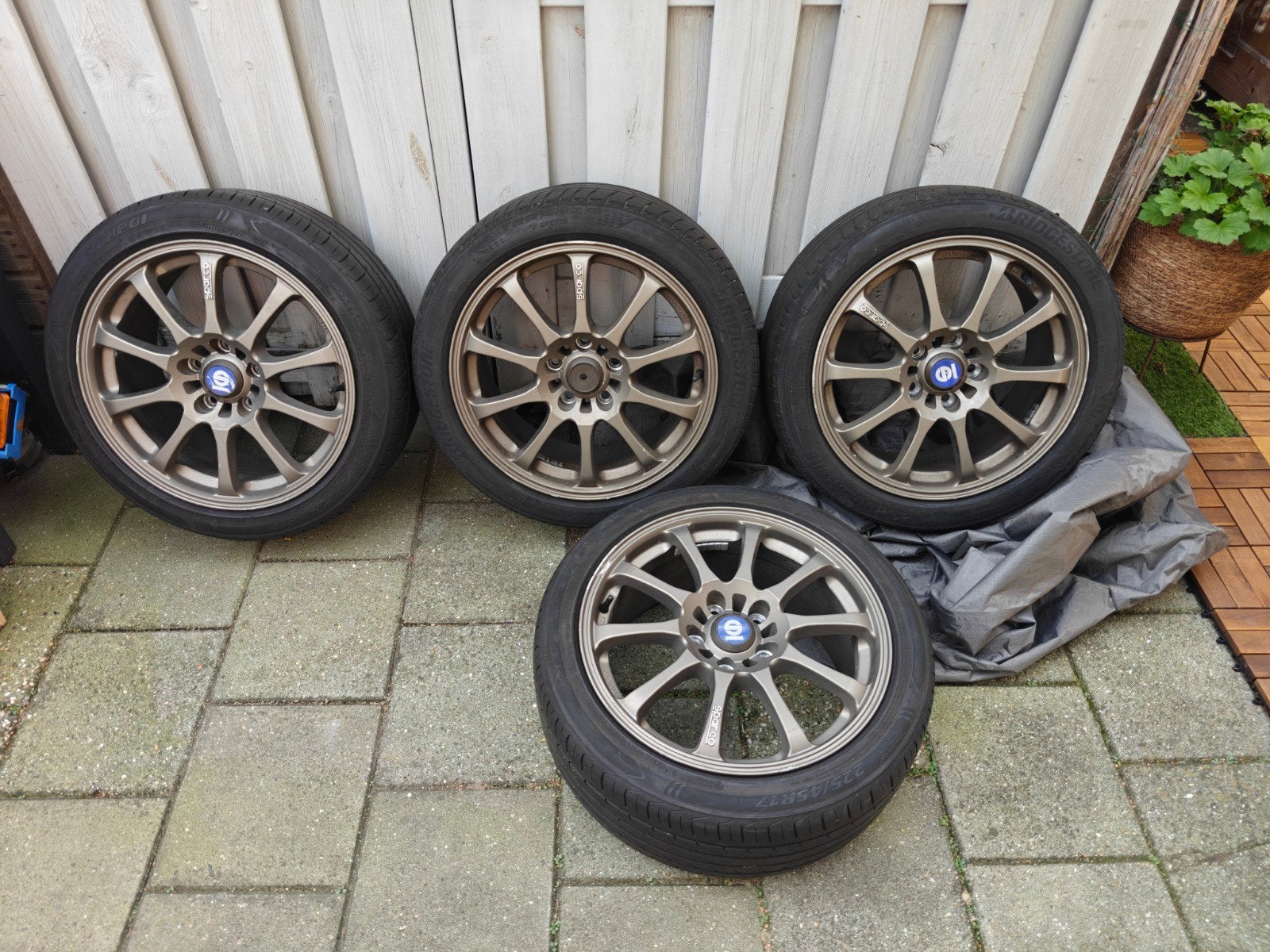 17 inch Sparco Drift velgen (by OZ) 5x114,3 matt bronze, Ophalen