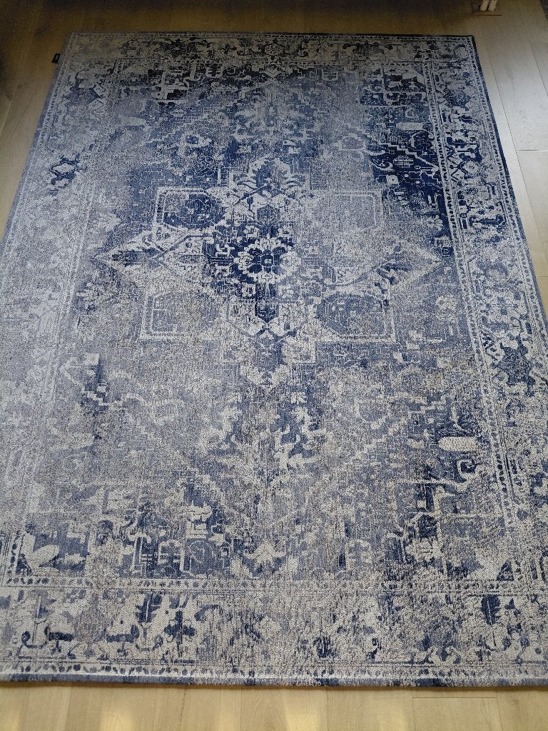 Louis De Poortere vloerkleed, Huis en Inrichting, Ophalen, Blauw, 150 tot 200 cm, Vintage