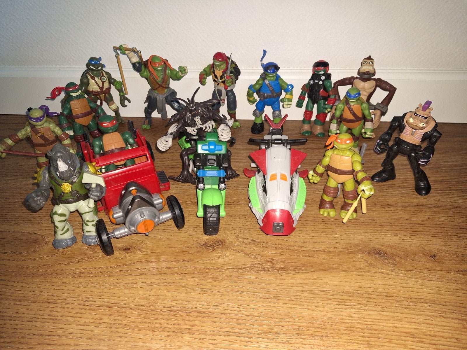 ninja turtles met voertuigen, Ophalen of Verzenden