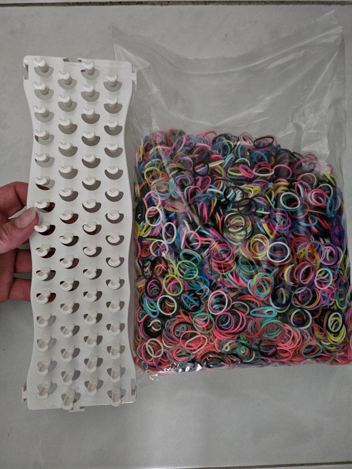 Groot loombord met grote zak gekleurde loom bandjes, Ophalen, Overige typen