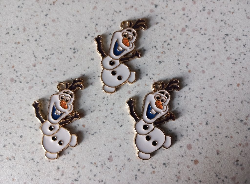 Olaf metalen bedels (frozen), Verzenden, Nieuw, Bedel