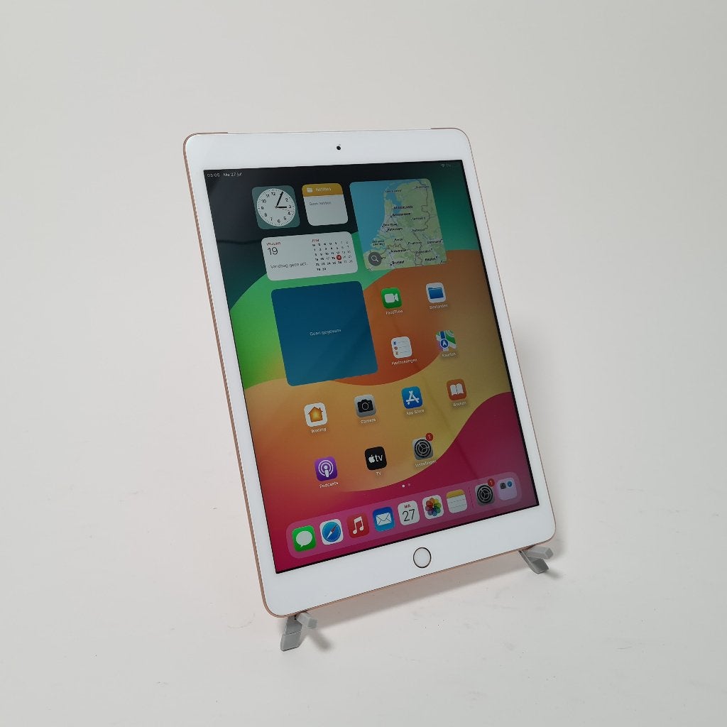 Apple iPad 2019 32GB Cellular (5G) Goud Tablet IOS 18, Computers en Software, Apple iPads, 10 inch, Gebruikt, 32 GB, Apple iPad