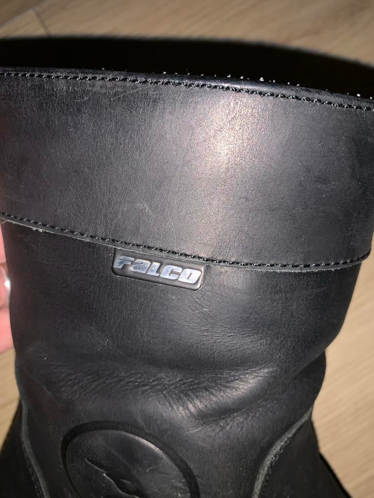 Falco motorlaarzen - Zwart, comfortabel en stijlvol, Motoren, Ophalen of Verzenden, Tweedehands, Heren, Laarzen
