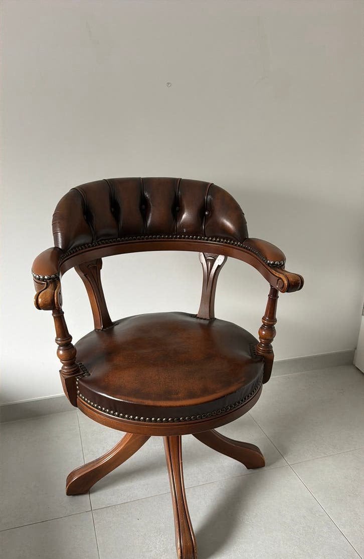 Vintage / Antiek Captain’s chair, Ophalen of Verzenden