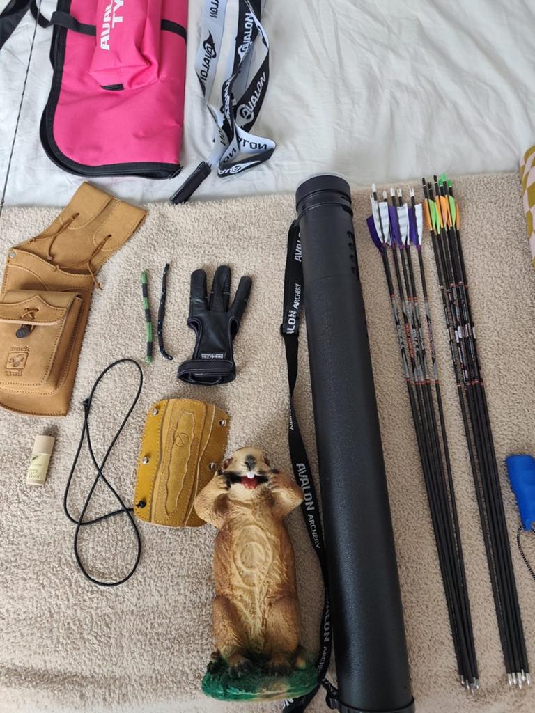 Dames boog., Sport en Fitness, Handboogschieten, Ophalen of Verzenden, Zo goed als nieuw