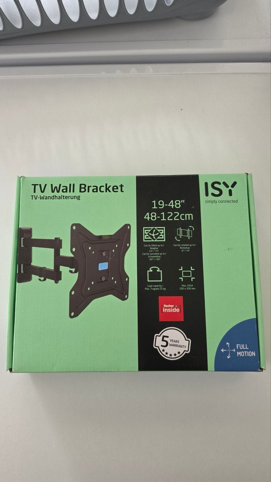 ISY TV-Muurbeugel ITV-3100 voor 19-48 inch TV's, Audio, Tv en Foto, Ophalen of Verzenden
