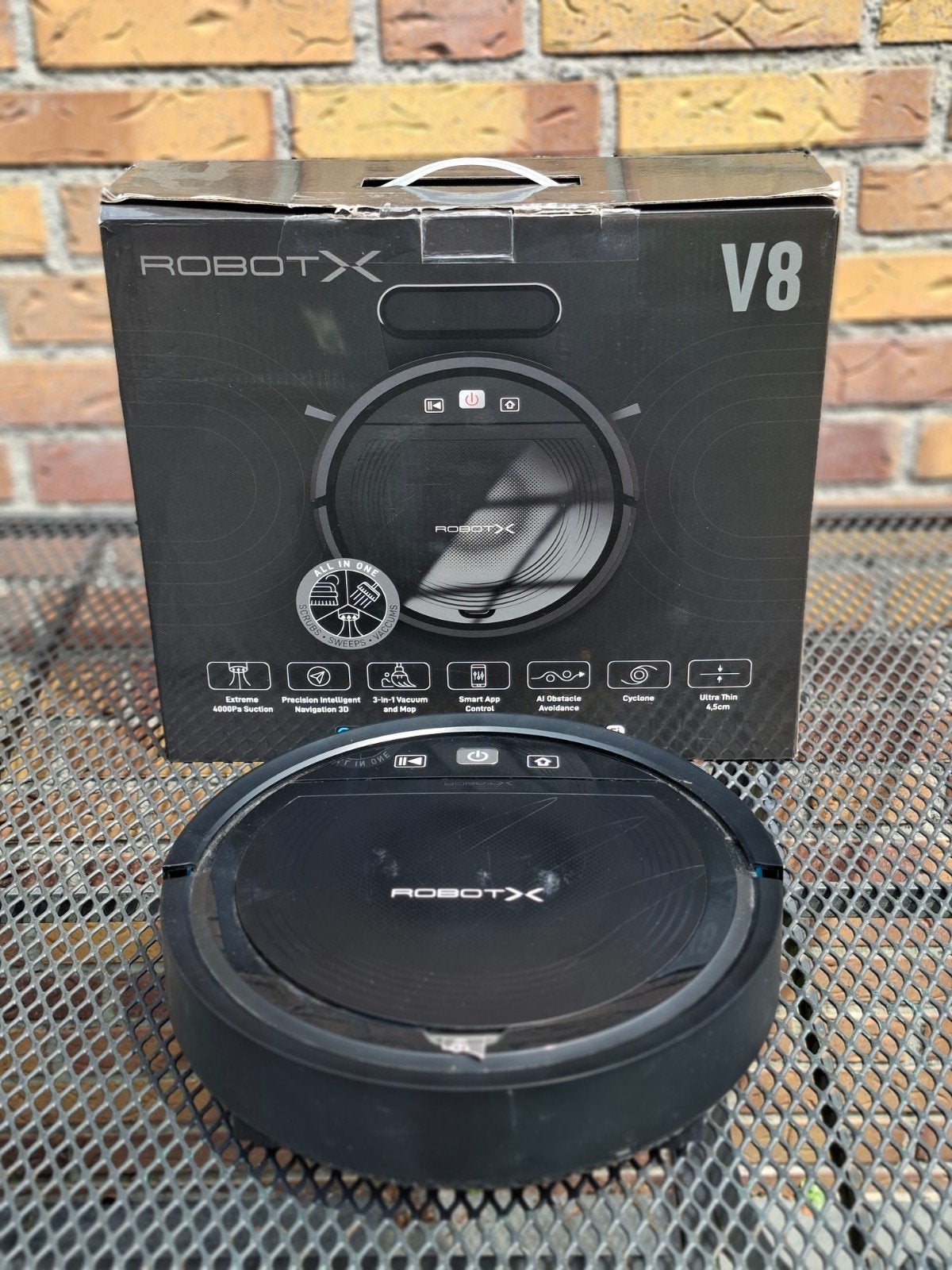 RobotX V8, Overige merken, Ophalen of Verzenden, Zo goed als nieuw, Robotstofzuiger