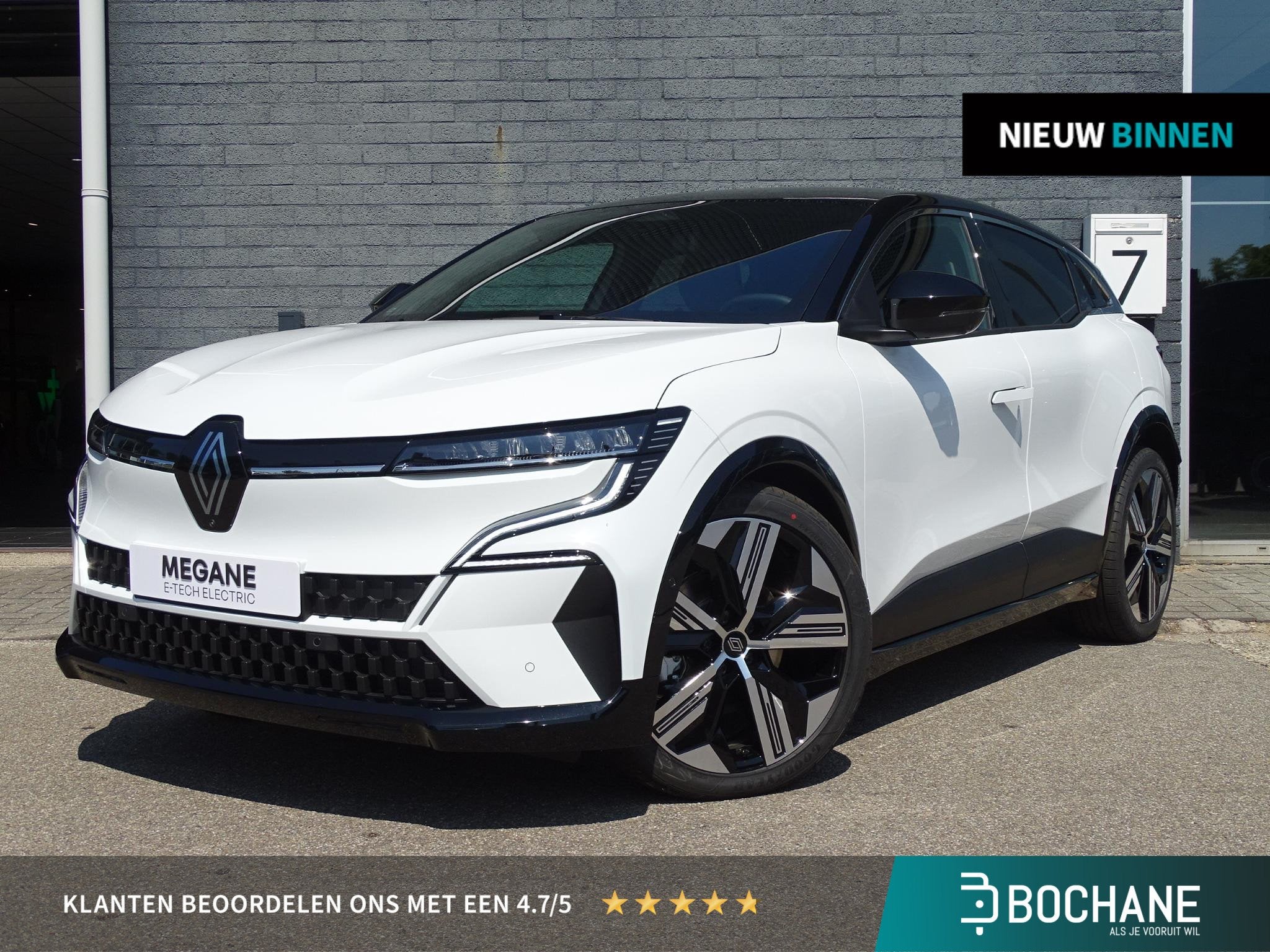 Renault Megane E-Tech comfort range Business Edition 60 kWh, Auto's, Renault, Huisgarantie, Met garantie (alle), 385 min, Wit