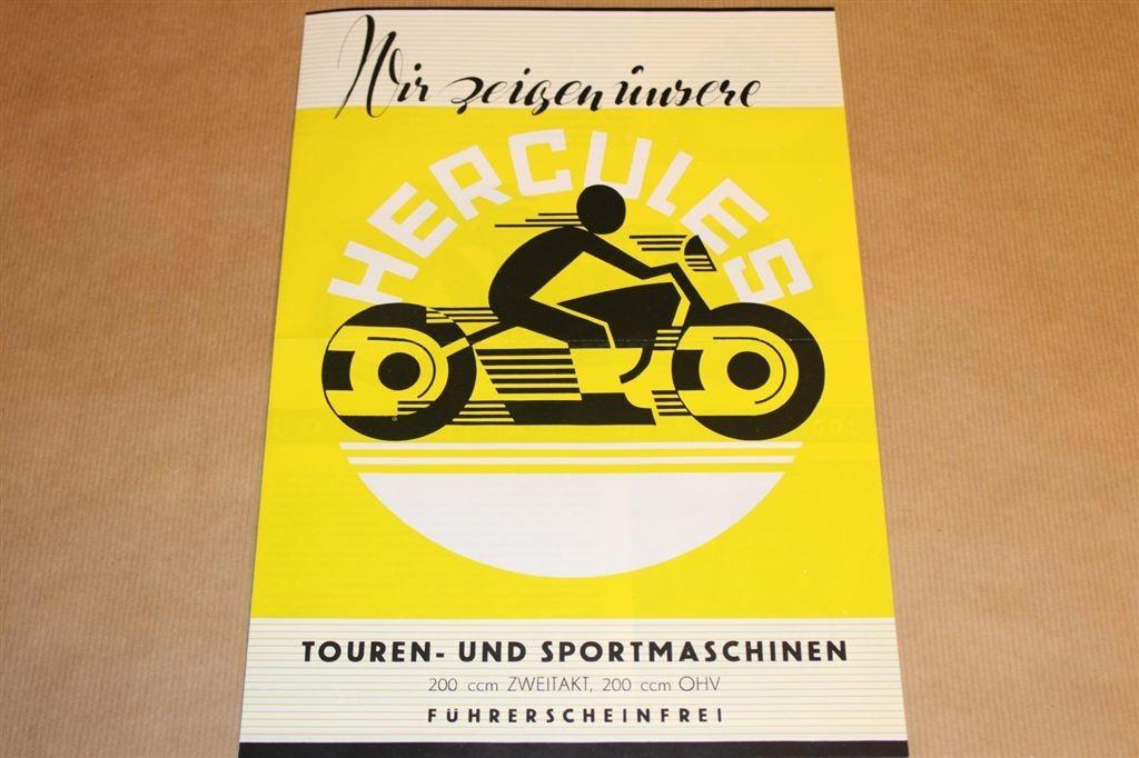 Zeldzame folder Hercules Motoren - - 1935 !!, Ophalen of Verzenden, Zo goed als nieuw