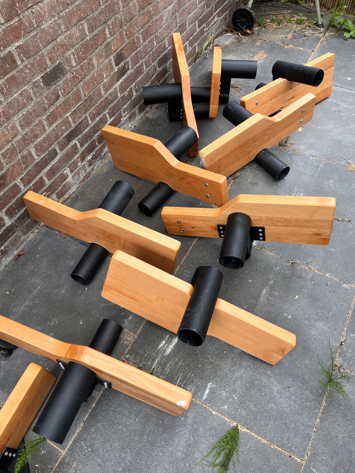 Verstelbare ruimtebesparende trap - 218 cm - in bocht te mon, Ophalen, Gebruikt, Trap, 2 tot 4 meter