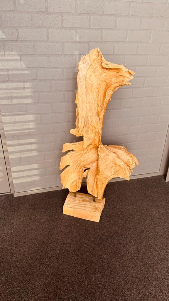 Houten zuil | kunstwerk, Huis en Inrichting, Ophalen, Zo goed als nieuw